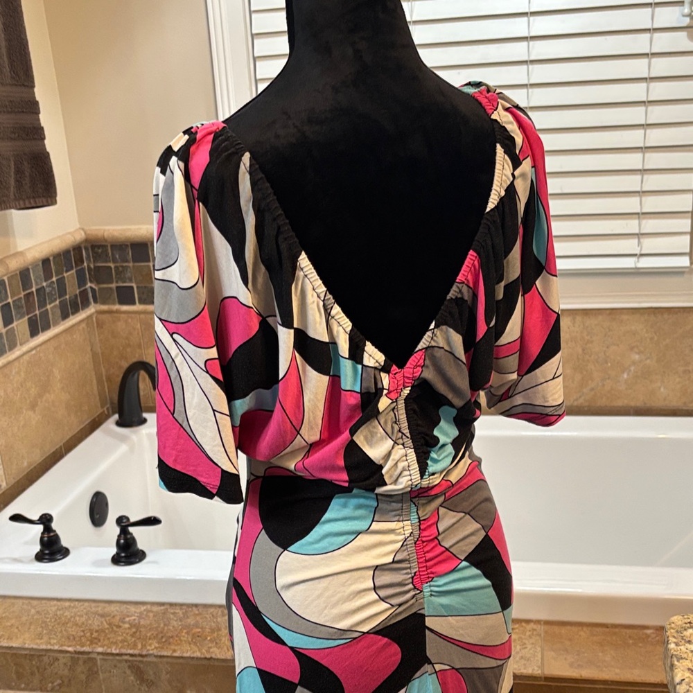 Cache Multicolor Ruched top - Picture 4 of 4